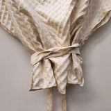 Farah Wrap Top I Silk polka dot