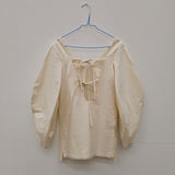 Chiriya Top I Ecru Raw Silk