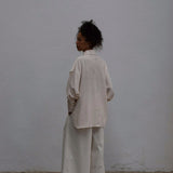 Camisa azul cobalto I lapiz