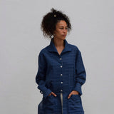 Tito Jacket I Blue Cotton Check