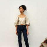 Banaras Silk Dotty Top