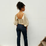 Banaras Silk Dotty Top