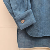 Camisa azul cobalto I lapiz