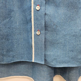 Camisa azul cobalto I lapiz