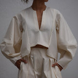 Freya Top I Ecru Organic Cotton