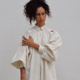 Rimi Tunic I Ecru Raw Silk