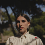 Rimi Tunic I Ecru Raw Silk