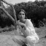 Chiriya Top I Ecru Raw Silk