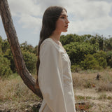 Chiriya Top I Ecru Raw Silk