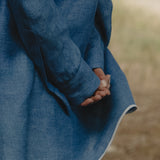 Camisa azul cobalto I lapiz