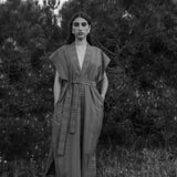 Bibi Dress I Black & White stripe