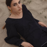 Chiriya Top I Black Linen