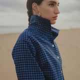 Tito Jacket I Blue Cotton Check