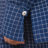 Tito Jacket I Blue Cotton Check