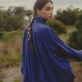 Margaritte Oversize Shirt I Midnight Blue
