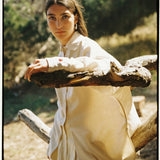 Camisa azul cobalto I lapiz