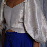 Banaras Silk Dotty Top