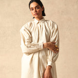 Rimi Ecru Silk Tunic Dress