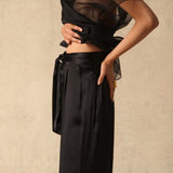 Fleurita Silk Satin Pant