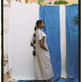 Bibi Dress I Black & White stripe (Regenerative Cotton)