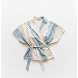 Farah Wickeltop | Indigo-Streifen