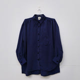 Margaritte Oversize Shirt I Midnight Blue