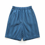 Ghada Shorts I Indigostreifen
