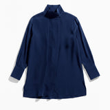 Camisa azul cobalto I lapiz