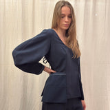 Chiriya Top I Navy pin stripe