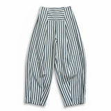 Zarafa Trousers I Black & White stripe (Regenerative Cotton)