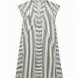 Bibi Dress I Black & White stripe (Regenerative Cotton)
