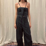 Zarafa Trousers I Navy-Green stripe