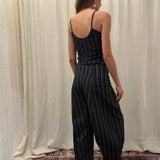 Zarafa Trousers I Navy-Green stripe