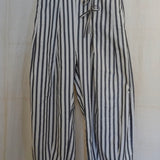 Zarafa Trousers I Black & White stripe (Regenerative Cotton)