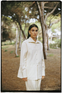 tito jacket i ecru organic cotton