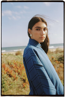 roberta shirt i indigo stripe