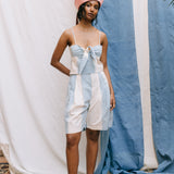 Ghada Shorts I Indigostreifen