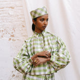 Rimi Top I Vintage Gingham Silk